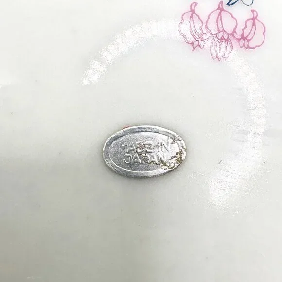 Beautiful Vintage Iris And Gold Made in Japan Ayame Porcelain Trinket Dish - Picture 3 of 4